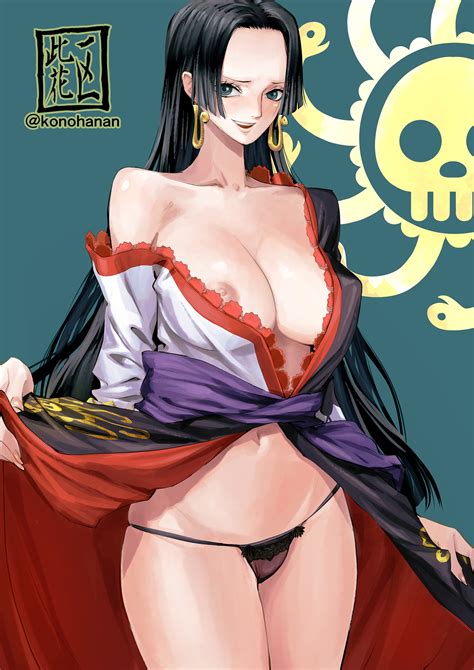 Rule 34 Boa Hancock Female Female Only Konohana Naked One Piece Posing Shy 4921554