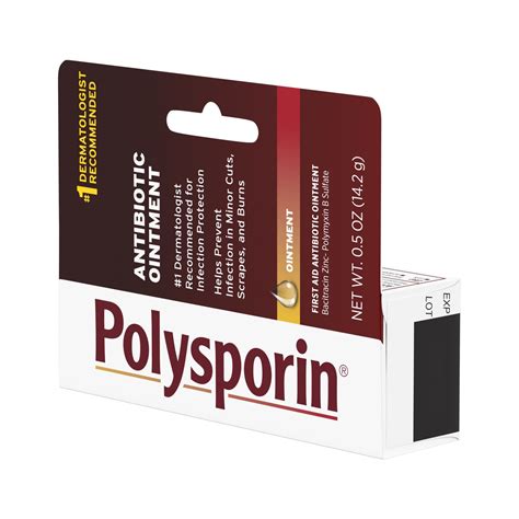 Polysporin First Aid Topical Antibiotic Ointment Travel Size 0 5 Oz