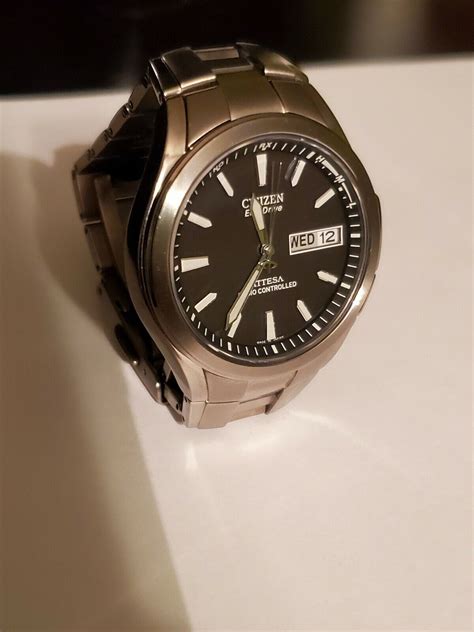 Citizen Attesa Radio Control Titanium Duratect Eco Drive Rare Ebay