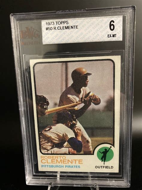 Topps Roberto Clemente Bvg Ex Nm Pirates Last Card