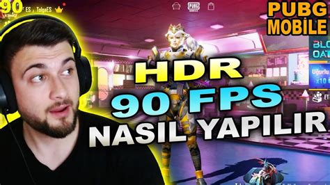 PUBG MOBILE HDR 90FPS YAPMAK PROGRAMSIZ PUBG HDR GRAFİK GAMELOOP