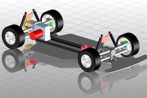 3d printed rc car chassis 1.6 - PTC Creo Elements, STL - 3D CAD model ...