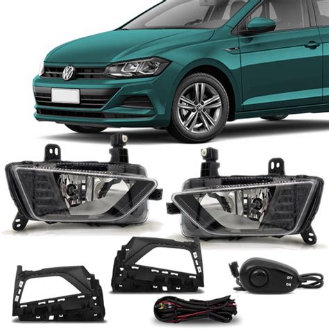 Kit Farol De Neblina Novo Polo virtus 2018 19 S Drl Bt Alt Frete grátis