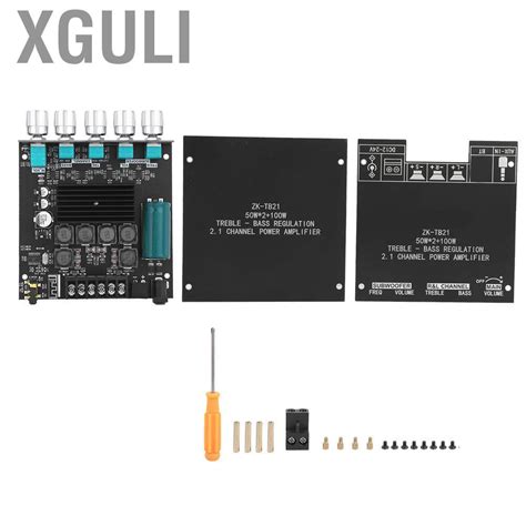 Xguli Power Amplifier Board 2 1 Channel Digital AUX For Audio Input