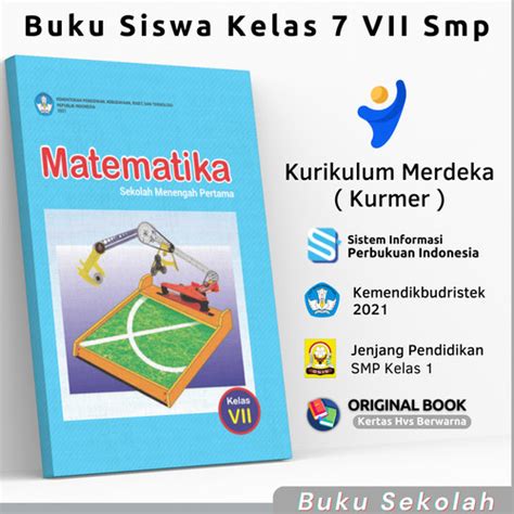 Jual Buku Paket Mtk Matematika Kelas Kls 1 7 VII SMP Kurikulum Merdeka