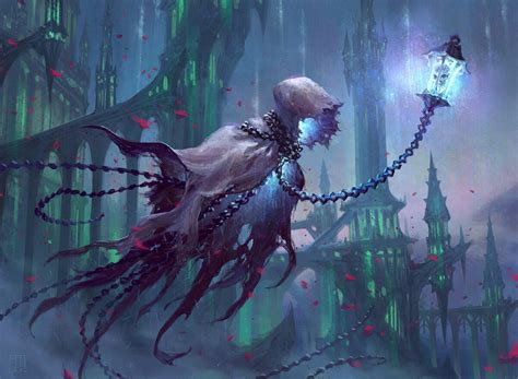 Wanderlight Spirit Mtg Art From Innistrad Crimson Vow Set By Andrew