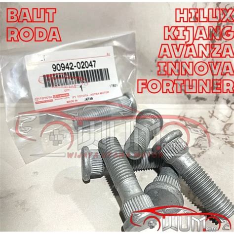 Jual Baut Roda Innova Avanza Fortuner Rush Yaris Agya Calya Veloz Hilux