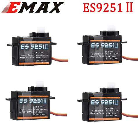 EMAX Servo Digital de plástico ES9251II 3 6g resistente al agua con