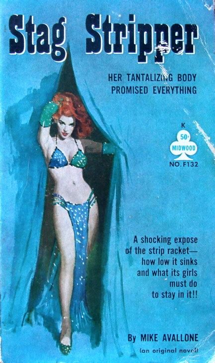 Pulp International Assorted Paperback Covers Featuring Burlesque Dancers