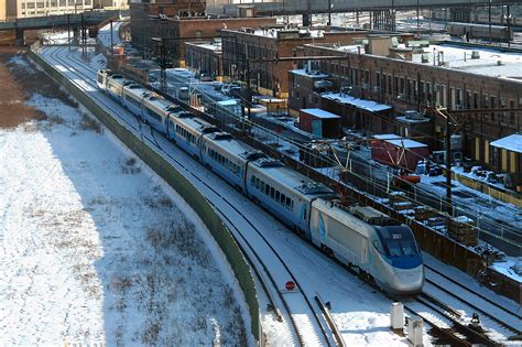 An Acela Express At Sunnyside Yard In New York City The GreatRails