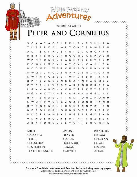 32 Peter And Cornelius Coloring Page With Images Bible Lessons For