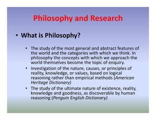 Research Ethics Philosphy PPT