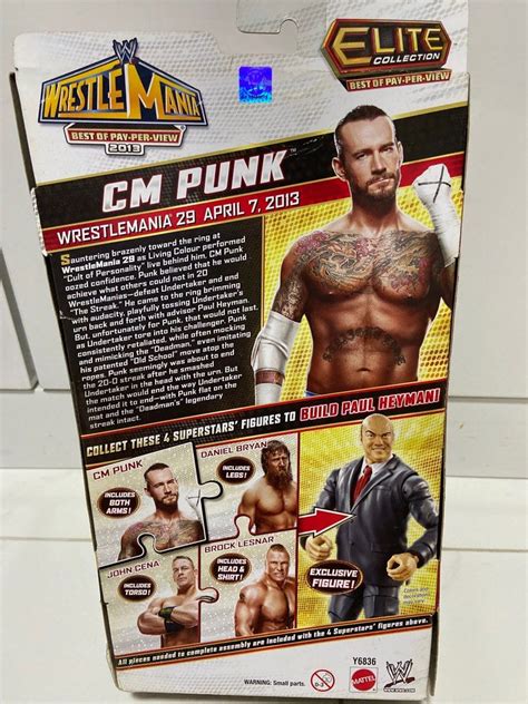 Mattel Wwe Elite Cm Punk 2013 Only At Toys R Us Hobbies And Toys Toys