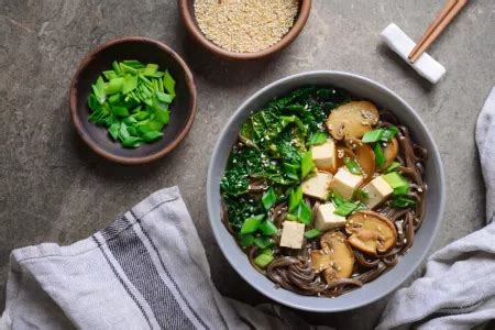 Recette Soupe De Nouilles Soba Au Tofu Et Champignons Facile Mes