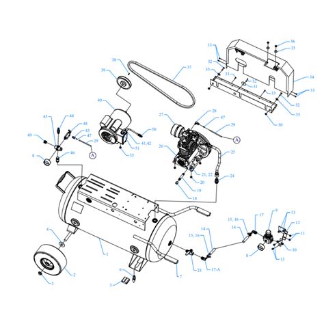 K1A 30P CRC Jenny Air Compressor Wheeled Portable JennyParts