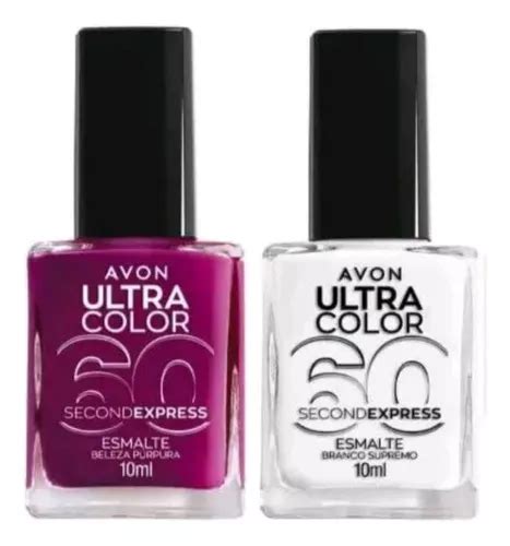 Esmalte Ultra Color 60 Second Express Avon 10ml Kit 2 Unidad Frete grátis