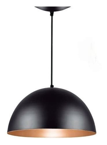 Luminária Pendente De Teto Meia Lua 40 Cm Balcão Jantar Bar