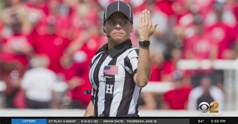 N.J. native Robin DeLorenzo is the NFL's 3rd female official - CBS New York