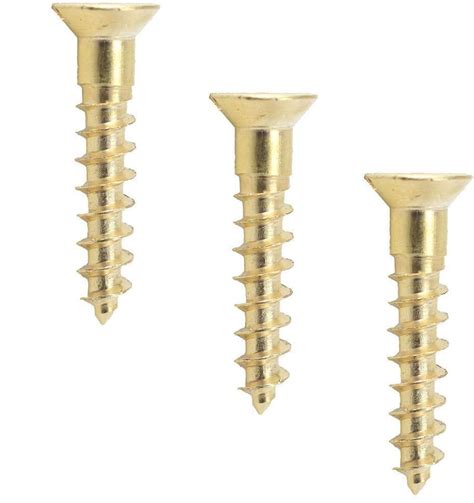 Wood Screws M5 X 25mm Slotted Flat Head Brass Self Tapping Screw China Wood Screw And Self