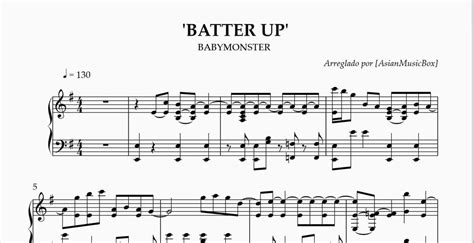 Babymonster Batter Up Piano Sheet Music Midi Wav