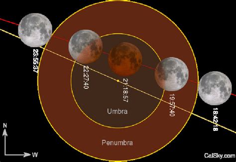 The simulation of the eclipse. Courtesy CalSKY.com | Download ...