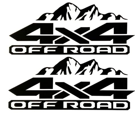 4x4 Off Road Decal Sticker For Dodge Ram 1500 2500 Dakota Truck Silverado F 150 Ebay