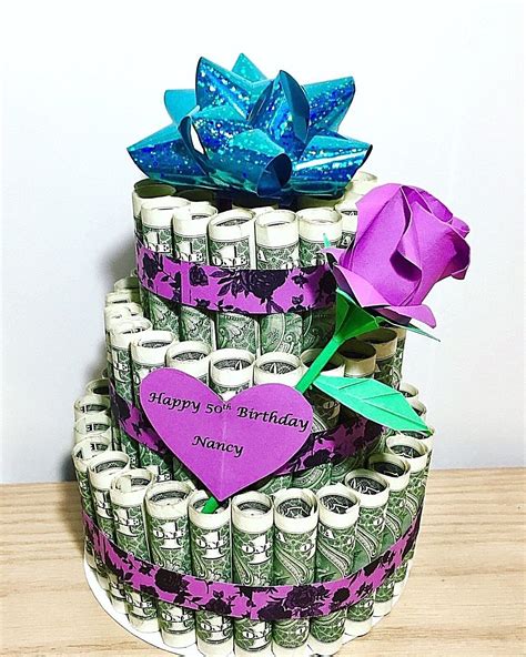 Money Cake Us Dollar Bill Origami Cash Art Personalized T Birthday