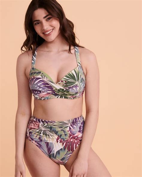 Bas de bikini taille haute plissée IT S A BREEZE