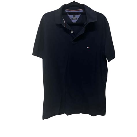 Tommy Hilfiger Mens Size M Polos Navy Blue S