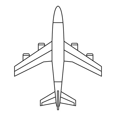 Aeroplane Drawing Outline