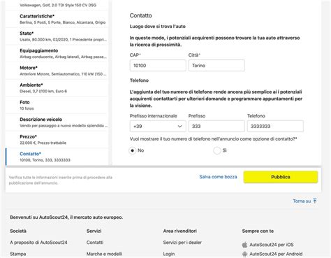 Come Inserire Un Annuncio Su AutoScout24