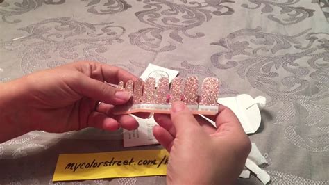 Applying Color Street Nail Strips Youtube