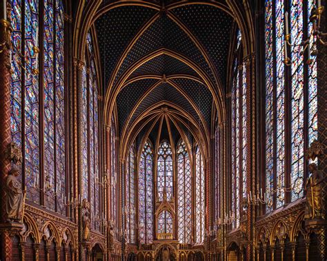 Sainte Chapelle Interior Upper Chapel