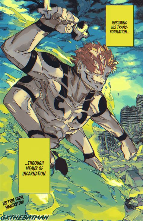 I did a little coloring of the Villain from chapter 237 : r/JuJutsuKaisen