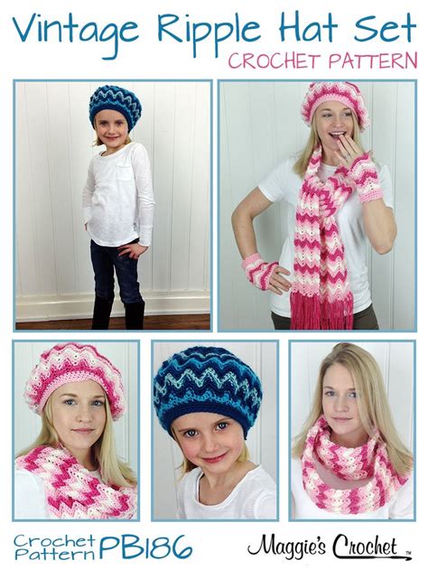 Crochet Ripple Hat Pattern | Free Patterns