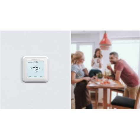 Honeywell Home Selectable Flexible 24 Volt Touch Screen Programmable Thermostat Square In The