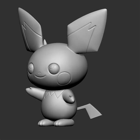 Pichu Pokemon Free 3d Model 3d Printable Cgtrader