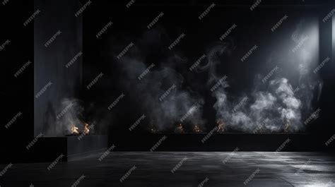 Premium Photo A Smokefilled Room With Low Visibility Generative Ai