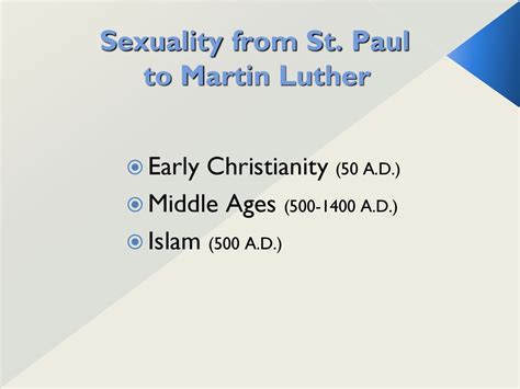 Exploring Human Sexuality Past And Present Ppt Download