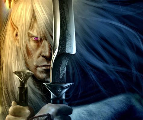 Free Download Hd Wallpaper Drizzt Dourden Weapons Elf Focus