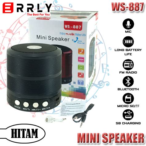 ERRLY WS 887 Speaker Bluetooth PORTABLE Wireless Speker Mini Music Box