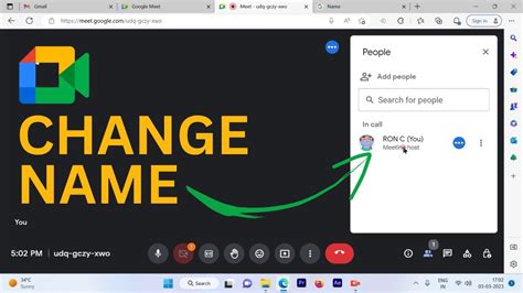 How To Change Name In Google Meet Change Name And Profile Picture On