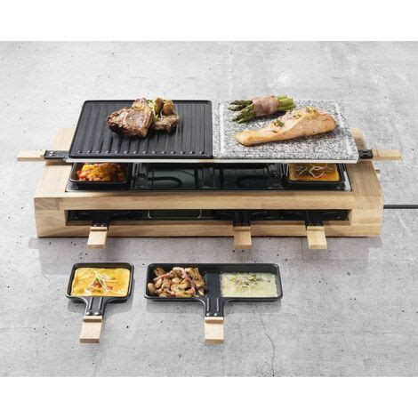 Gril Raclette Arg Bw W Bois Noir Xl Bestron