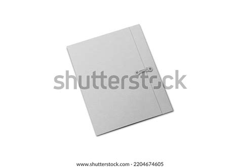 Blank Paper Folder String Mockup Isolated Stock Illustration