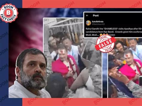 Fact Check Old Video Viral Claiming Rahul Gandhi Visited Ayodhya Post Filing Nomination News18