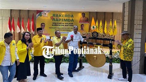 Gelar Rakerda Dan Rapimda Golkar Sintang Usung Maman Abdurrahman