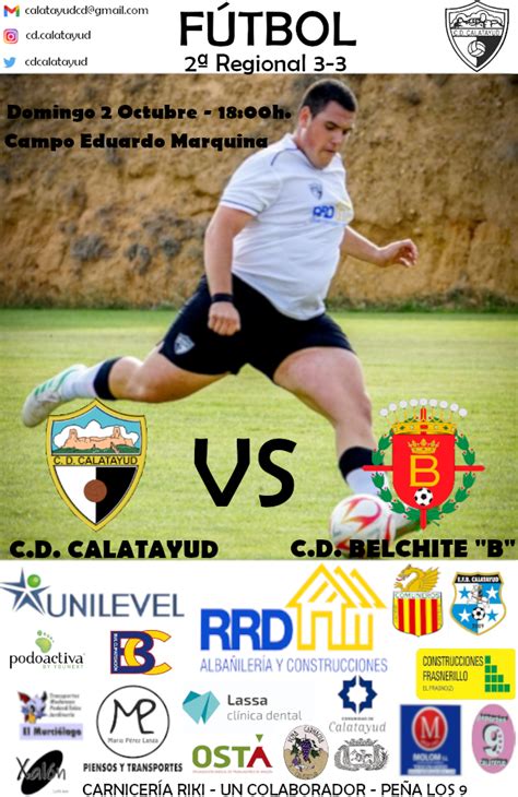 Este próximo domingo primer partido en casa del refundado CD Calatayud