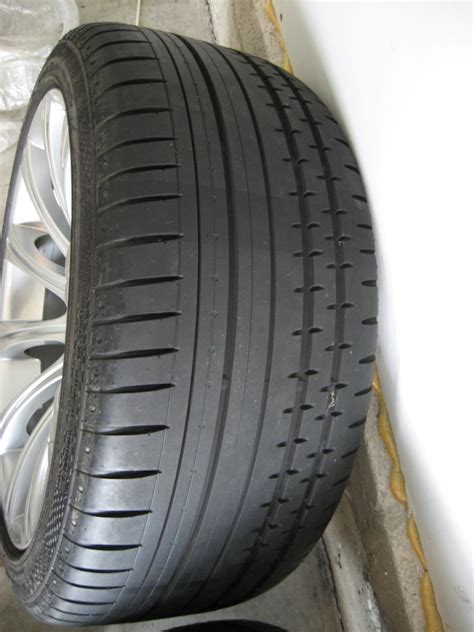 Like New 19" Continental SPORTCONTACT2 tires 255 45 19 and 285 35 19 ...