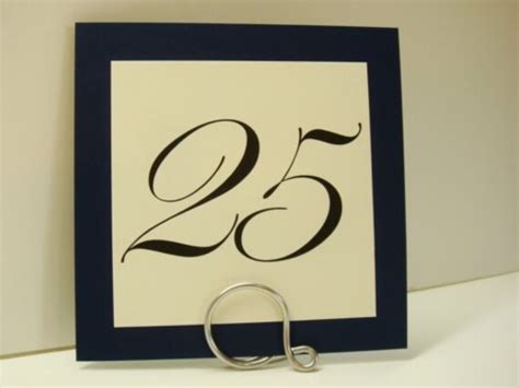 Items similar to Simple Wedding Table Number Holders, Modern Decor ...