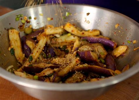 Eggplant Side Dish Gaji Namul Recipe By Maangchi